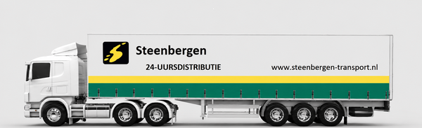 Vrachtwagen transport van grote partijen autobanden voor zakelijke klanten